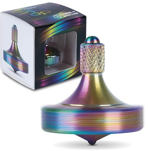 bopster Peonza de metal Fidget Spinner | Peonza de mano suave para niños y adultos | 4+ minutos de rotación, 41 g | Alivio del estrés, concentración, juego sensorial, multicolor