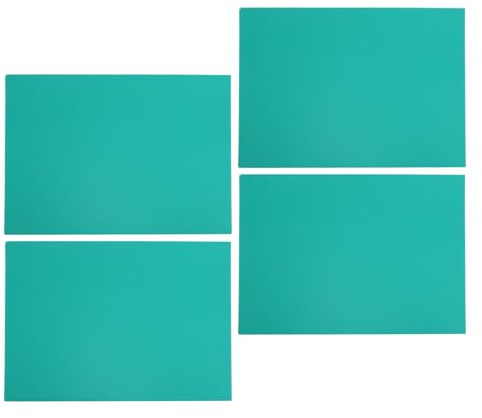Healifty 4pcs Green Linoleum Blocks for Printmaking 11.8 X 8.3 Inch Rubber Carving Sheets DIY Stamp Carving Supplies for Artists and Crafting Projects