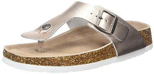 Lazy Dogz Women's Roxy Flatform Sandals, Gold (Rose Gold), 7 UK