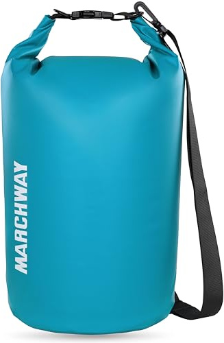 MARCHWAY Floating Waterproof Dry Bag Backpack 5L/10L/20L/30L/40L, Roll Top Sack Keeps Gear Dry for Kayaking, Rafting, Boating, Swimming, Camping, Hiking, Beach, Fishing (Teal, 30L)