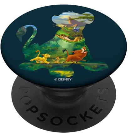 Disney The Lion King Simba Silhouette Timon Pumbaa Zazu PopSockets PopGrip Interchangeable