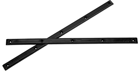 01 02 015 Longboard Rails Ribs Bones, Rail for Skateboarding Glossy Appearance with Screws for Young People for Longboard for Skateboarding(black)