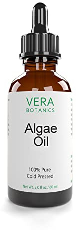 Vera Botanics ALGAE OIL 100% Pure & Natural, Unrefined, Cold-Pressed For Face, Dry Skin, Nails, Lips, Body & Hair - Reduce Hair Breakage, Appearance of Scars from Psoriasis, Eczema & Acne