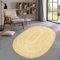 Taracarpet Jute Teppich Sisal Optik Kurzflor Boho modern für Wohnzimmer Schlafzimmer nachhaltig Natur-Teppich Mani 160x230 cm Oval