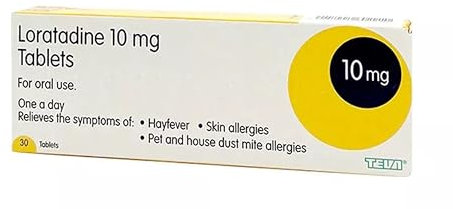 LORATADINE 10MG HAYFEVER & Allergy Tablets 30 Tablets - Pack of 3 | Fast Acting 24-Hour Protection from Allergy Symptoms, Pollen, Pet Hair, Dust, and Hayfever — All Year Round, All Seasons