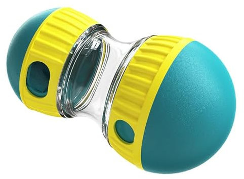 Puedno Hundespielzeug Intelligenz, Slow Feeder für Hunde zur Verbesserung der Verdauung, Rolling Feeder Hundespielzeug für Hunde zur Futterausgabe (Grün)