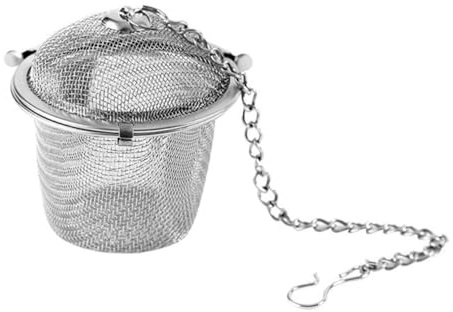 LOPUNER Filtro Infusor de Té de Acero Inoxidable Bola Colador para Especias y Decocciones Malla Fina Reutilizable para Infusiones Taza y Olla