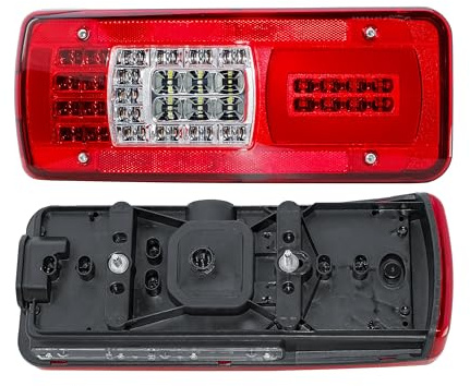 KINGVANS Bakljus vänster förarsida bakljus 12 V full LED bakljus för 2019–2025 Mercedes Sprinter 907 910 lastbil släpvagn