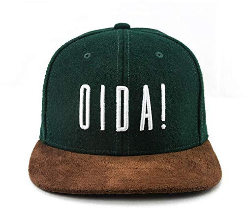 Du Hirsch Bayerisches Snapback Cap Oida Dunkelgrün Filz One Size