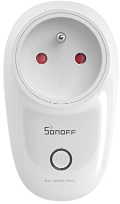 SONOFF S26R2ZBTPE-FR – ZigBee Steckdose On/Off 16 A mit französischer Steckdose, kompatibel mit Philips Hue und Smartthings