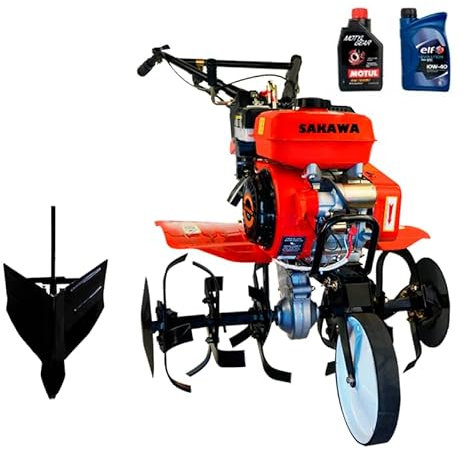 SAKAWA Motoazada Arranque Eléctrico 7CV 3V Asurcador + Aceites