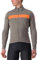 CASTELLI 4521503-064 RADDOPPIA 3 JKT Jacket Herren NICKEL GRAY/RED ORANGE Größe XL