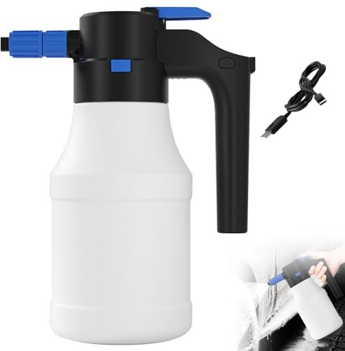 Pulverizador de espuma para coche Pulverizador de espuma eléctrico de mano de 1,5 L Pulverizador de espuma de PP PE tipo C Botella pulverizadora de espuma de alta presión inalámbrica recargable para l
