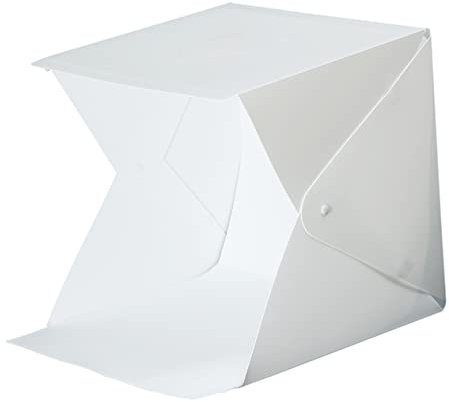 Homoyoyo 1set Scatola Fotografica Portatile Con Led Studio Fotografico Per Oggetti Piccoli Facile Da Montare e Trasportare Materiale Resistente Sfondo Colorati Inclusi