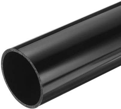 QUARKZMAN Tube Rigide en PVC Tube Rond 57mm ID 63mm OD 330mm Longueur Noir pour Conduite d'Eau, Artisanat, Manchon de Câble