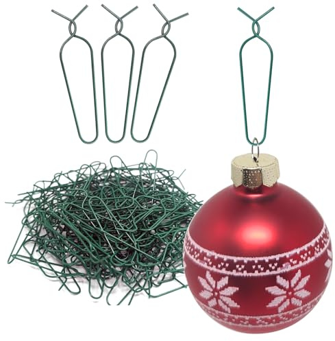 com-four 150 ganci per decorazioni per albero di Natale, ganci per palline di Natale, gancio rapido per decorazioni natalizie, ganci in metallo riutilizzabili