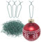 com-four® 150x Haken für Weihnachtsbaumschmuck - Aufhänger für Christbaumkugeln - Schnellaufhänger für Deko zu Weihnachten - wiederverwendbare Metallhaken - Baumkugel-Anhänger