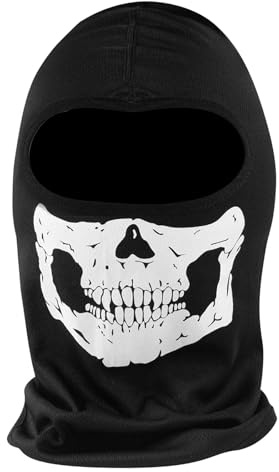 2-pack dödskallemask balaclava spöke bandana motorcykel cykel heltäckande ansiktsmasker halloween mask kostym svart