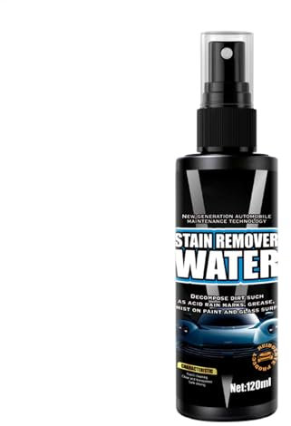 Smacchiatore d'acqua dura per auto, 120 ml, detergente per auto, detergente per porte della doccia, detergente multiuso per esterni per vetri e vernici