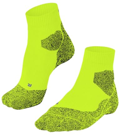 FALKE RU Trail M So respirantes anti-ampoule 1 paire, Chaussettes de course Homme, Jaune Lightning 1690, 46-48