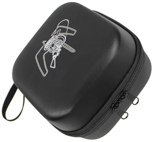 Happyyami Stove Carrying Case Camping Stove Small Fishing Bag Waterproof Key Pouch Camping Gas Cooker Carp Fishing Bag Heater Backing Camp Kettle Cookware Lunch Bag for Men Eva Black