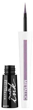Eyeliner Maybelline New York Master Ink Metallic, 31 Silver Violet, confezione da 1 (1 x 2,5 ml)