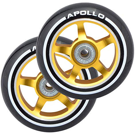 Apollo Stunt Scooter Ersatzräderset Pro Wheels - ABEC9 Kugellager, Roller Rad Ersatz-Räder passend Stunt-Scooter