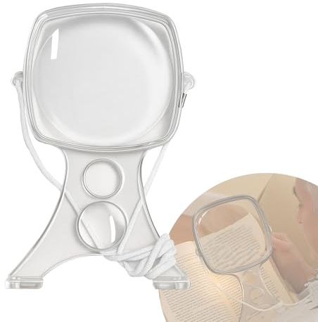 Loupe Mains Libres pour Personnes âgées avec Faible Vision - Loupe 3X pour la Lecture, la Couture, la Couture croisée, la réparation et Les tâches d'inspection