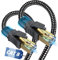 SWECENT Cat 8 LAN Kabel 20m, 40Gbps Netzwerkkabel Hochgeschwindigkeits 2000MHz S/FTP Ethernet Kabel POE Gigabit RJ45 Nylon geflochtener Runde Vergoldeter Patchkabel für PS5/4 Router Modem TV