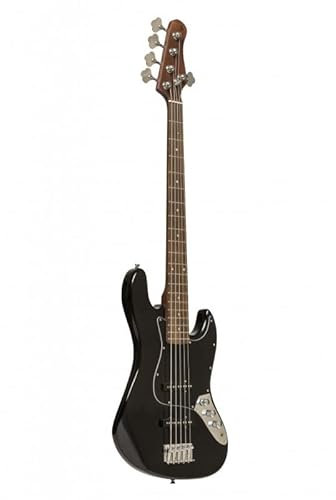 Stagg SBJ-30 BLK 5S – E-Bassgitarre J Standard, Modell 5 Saiten
