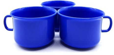 Kimmel Lot de 3 tasses en plastique de 150 ml pour l'extérieur, le camping, le pique-nique et le jardin