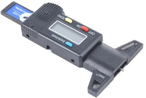 Medidor de profundidad para neumáticos, medidor de profundidad de banda de rodadura con pantalla LCD, para motocicleta, coche, camión