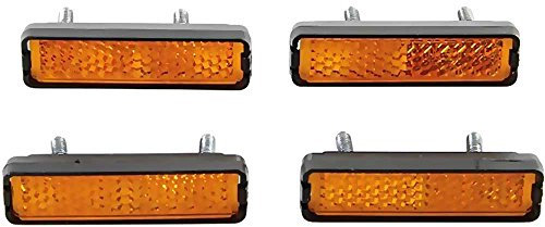 Contec-CT+TipTop Pedalreflektoren Satz 4 Stück ca. 80g 4250311302249 + Flicken für Mountainbike, Metall