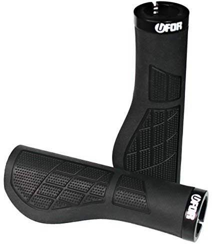 UFOR Comfy Ergonomic Mountain Bike Handlebar Grips, Non-Slip Lock-On MTB & Commute Bike Bicycle Grips