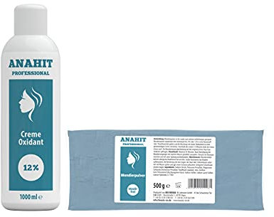 Cream Oxydant 12% 1000ml + 500g Blondierpulver Anahit Professional NEW BRAND 2020 Made in Germany