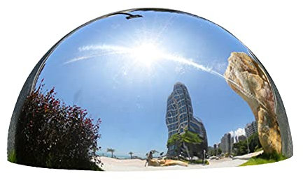 LM-Coat rack XINGLL Reflektierende Gartenkugeln, Silver Gazing Globe Spiegelkugel, Glänzende Hohlkugel, Halbkugel Für Den Garten Im Freien, Schwimmende Teichhalbkugel, Mehrere Größen