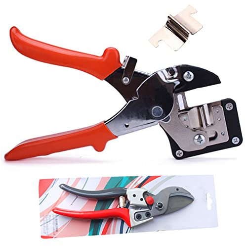 Obstbäume Pfropfschere + Garten Gartenschere, Professionelle Garten Obstbaum Veredelungsschere Ratschenschere Set, Pfropfen Schneidwerkzeug für Zweigstiel Weinzweig Obstbaum Gartenschere