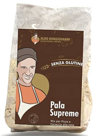 BONGIOVANNI FARINE E BONTA' NATURALI Pala Supreme Farina di Avena, Mandorla e Sorgo per Focaccie e Pizza alla Pala, Farina Senza Glutine Conf da 350 gr