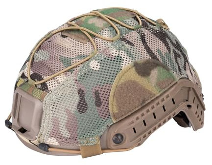 EXCELLENT ELITE SPANKER Tactical Mesh Helmüberzug Military Nylon Fast Helme Abdeckung für BJ-Helm Nicht enthalten (MC)