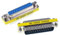Oiyagai 2 Stück DB25 25-Pin Gender Changer D-SUB 25-Pin Kupplung Serielles Kabel Gender Changer RS232 VGA Adapter (Stecker zu Buchse)