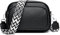 GUDIDBAG Umhängetaschen Damen Schultertaschen Damen Crossbody Bag Leder Breiter Gurt Handtasche Damen Abnehmbar Schultergurt Schwarz
