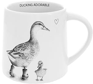 Pavilion Gift Company - Ducking Adorable - Duck & Duckling - 17 Oz Coffee Mug Tea Cup Farm Animals