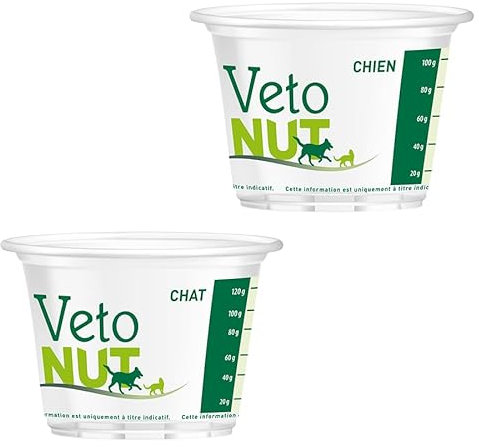 VetoNUT - Verre doseur pour croquettes mesure précise pour alimentation équilibrée - facile à utiliser et nettoyer - accessoire idéal pour chiens et chats