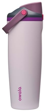 Owala FreeSip Sway Insulated Stainless Steel Water Bottle with Two-Way Spout, Built-In Straw and Bucket Handle, Made for Travel, School, and Sports, 30oz, BPA Free, Leak Proof, Dreamy Field