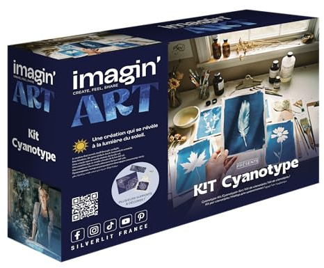 Silverlit – Imagin’Art – Kit Cyanotype – Art Solaire & Impression Bleue – Loisirs Créatifs