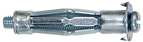 Upat Hohlraumdübel UH 5x65 S, Linsenkopf, 50 Stück, Der starke Hohlraumdübel aus Metall mit metrischem Innengewinde und Schraube für ein mehrfaches Lösen und Befestigen des Anbauteils.