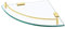 KES Étagère en Verre Étagère de Salle de Bain Mural Verre Trempé Tablette Douche d'angle Acier Inoxydable SUS304 Brossé Or, BGS2101A-BZ
