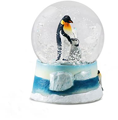 Water Globe - Pinguin von Deluxebase. Pinguin Schneekugel mit Harzfigur und geformter Basis. Tolle Wohndekoration, Ornamente und Geschenke.