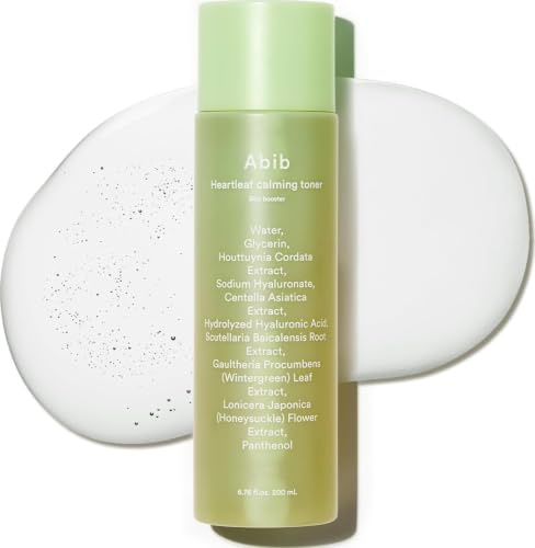 Abib Heartleaf Calming Toner Skin Booster 7.1 fl oz / 210ml I Toner for Senstive Skin, Irritated Skin, Instant Relief for Acne