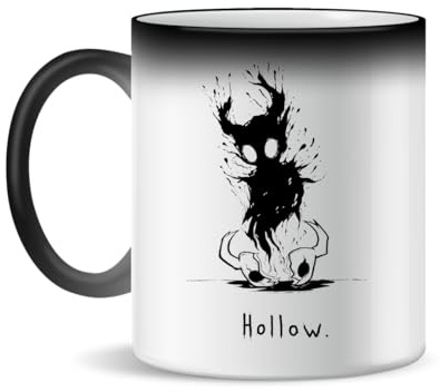 Forsca Hollow Void Hollow Knight keramikkopp för te och kaffe, 300 ml, magisk vit rosa svart 330 ml